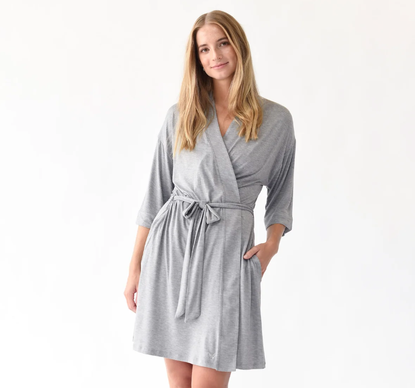 Cozy Earth Stretch-Knit Bamboo Kimono Robe